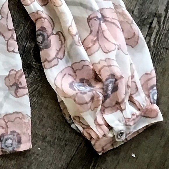 NWT Lucky Brand Pink Floral Blouse - Picture 4 of 4
